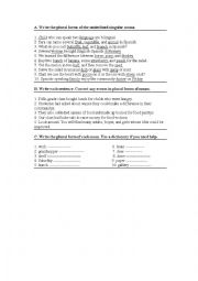English Worksheet: exercises for singular and plural nouns