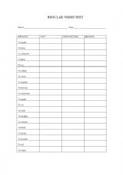 English Worksheet: Regular verbs