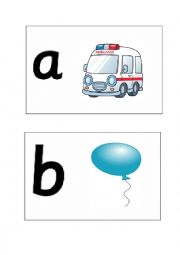 English Worksheet: Alphabet Flashcard Grade 2 Unit 1 WORDS