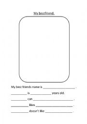 English Worksheet: My friend