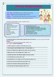 English Worksheet: Paired conjunctions