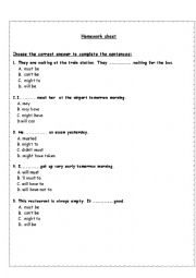 English Worksheet:  pissibility an deduction