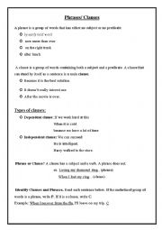 Clauses and phrases