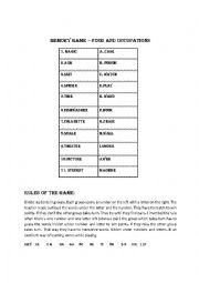 English Worksheet: Memory game 5.