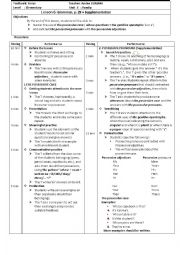 English Worksheet: this is a lesson plan to teach the possessive case 