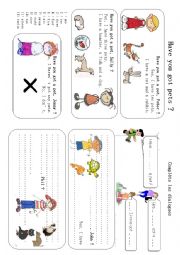 English Worksheet: Lesson pets