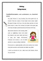 English Worksheet: using commas