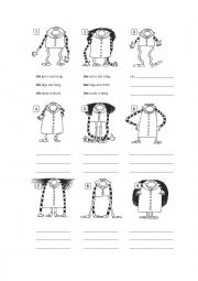 English Worksheet: His / Her + physical appearance (basic vocab)