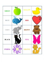 English Worksheet: Colors