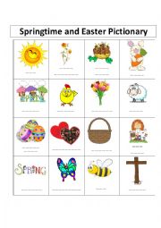 English Worksheet: Easter Pictionary #2