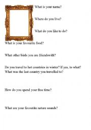 English Worksheet: Getting to know each other