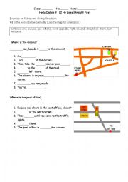 English Worksheet: Asking and Giving directions