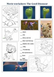 English Worksheet: The Good Dinosaur