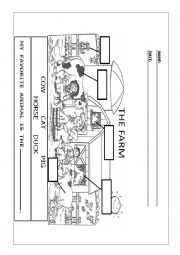 English Worksheet: Farm Animals