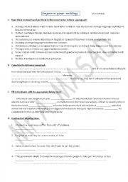 English Worksheet: IMPROVE YOUR WRITING