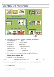 English Worksheet: direction