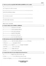 English Worksheet: Review simple present and present continuous