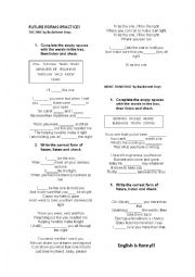 English Worksheet: FUTURE FORMS PRACTICE