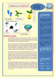 English Worksheet: Energy Island