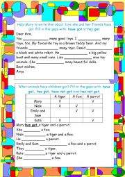 English Worksheet: Have got