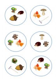 English Worksheet: Autumn dobble