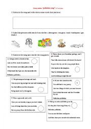 English Worksheet: pollution song by Tom Lehrer
