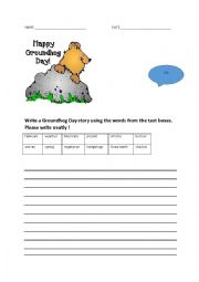 English Worksheet: Groundhogs Day test