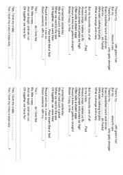 English Worksheet: my little family 