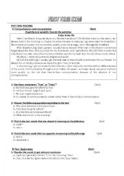 English Worksheet:  e-mail 