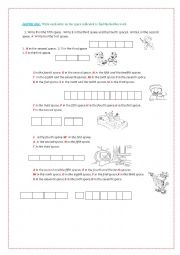 English Worksheet: Practising ordinal numbers to find the hidden words.