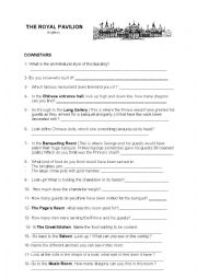 English Worksheet: Brighton Royal pavilion  