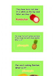 Fruit Activity Cards