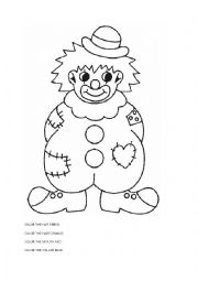 English Worksheet: coloring