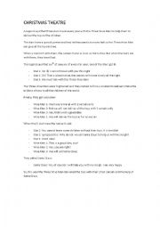 English Worksheet: Christmas Theatre