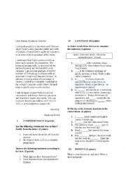 English Worksheet: an application letter