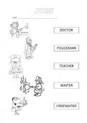 English Worksheet: Jobs