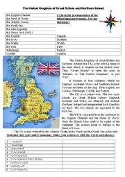 English Worksheet: About Britain