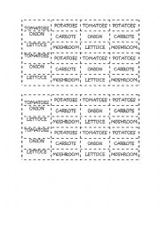 English Worksheet: Vegetables 