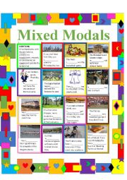 English Worksheet: Should, Would, Could--Mixed Modals Practice
