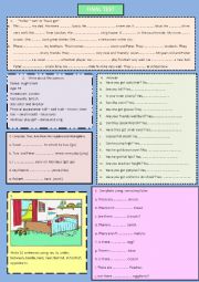 English Worksheet: FINAL TEST FOR TEENS 1ST YEAR