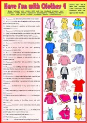 English Worksheet: Vocab - Have Fun with Clothes 4