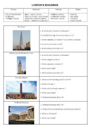 English Worksheet: Londons buildings architecture