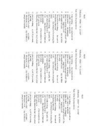English Worksheet:  Phrasal Verb 