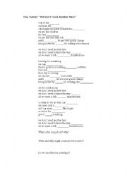 English Worksheet: We dont need another hero