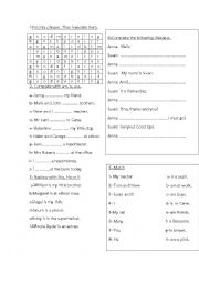 English Worksheet: grammar test