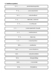 English Worksheet: Jobs