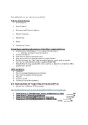 English Worksheet: Human Impact Infographic