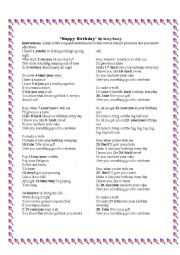 English Worksheet: Birthday