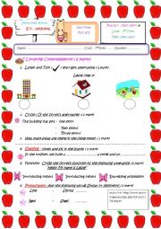 English Worksheet: 7th form mid term 2