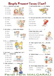 present tense test